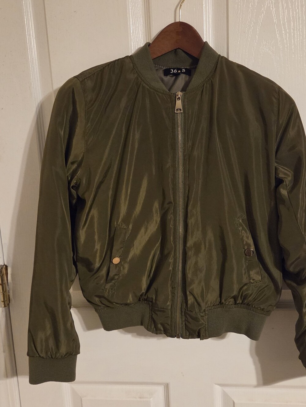 Olive Green Bomber Jacket - 36.5 Size M